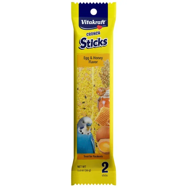 2oz Vitakraft Crunch Sticks Egg & Honey Parakeet Treat
