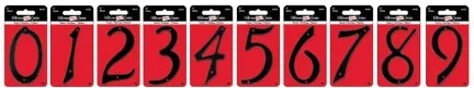 4 BLACK NUMBER 8