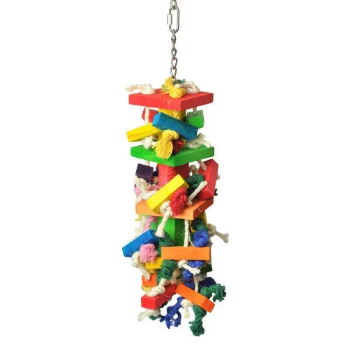 A&E Cage Company, The Medium Cluster Blocks Bird Toy, 1 Each