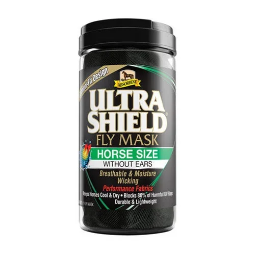 Absorbine, Ultra Shield Fly Mask without Ears Horse, 1 Count