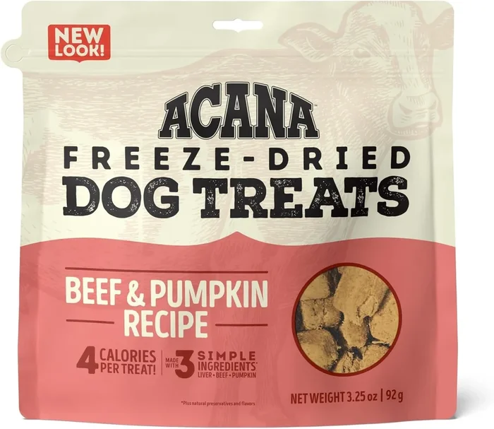 Acana ‘Kentucky Dogstar Chicken’ Beef & Pumpkin Singles Dog Treats – 3.25 oz Bag