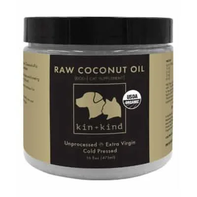 Aceite de coco crudo Kin+Kind 8oz