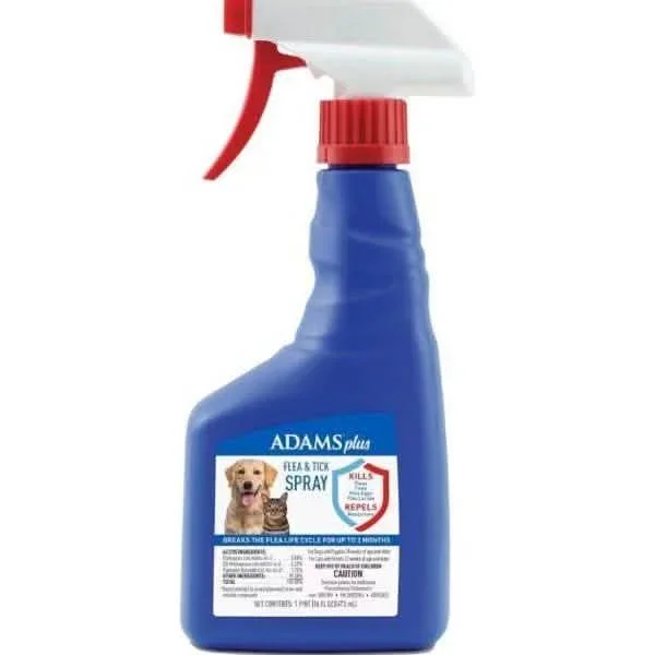Adams Plus 벼룩 및 진드기 스프레이 for Dogs & Cats