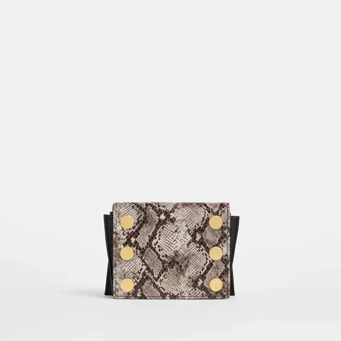 Allen Wallet – Contrast Snake/Brushed Gold