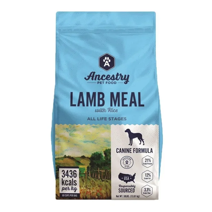 Ancestry Pet Food Lamb Meal Dry Dog Food – 4 Lbs
