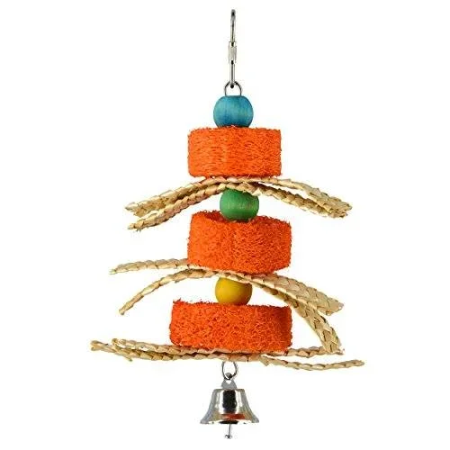 Animal Treasures Birdie Jingle Pumpkin Sponge Spinner