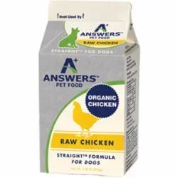 Answers Frozen Dog Food Straight Chicken – 1 lb
