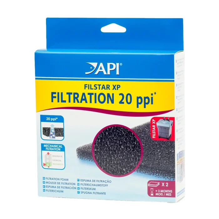 API Filstar XP Foam 20 Micron 2 Pack