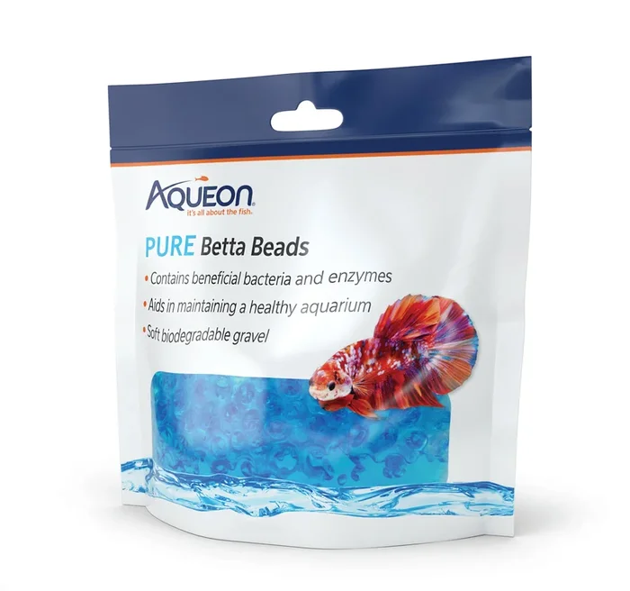 Aqueon Betta Beads – Blue – One Pouch