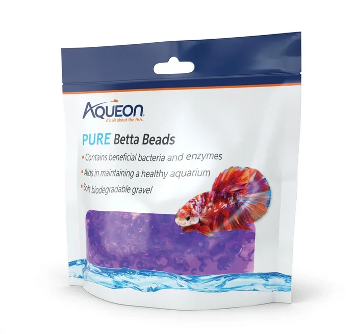Aqueon Betta Beads – Purple – One Pouch