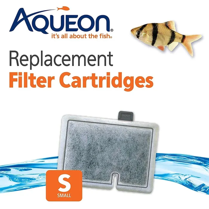 Aqueon Replacement Filter Cartridge For MiniBow 1, 2.5, 5 – Small – 6 pk