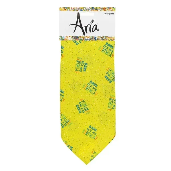 Aria Bark It’s My Birthday Bandana For Dogs