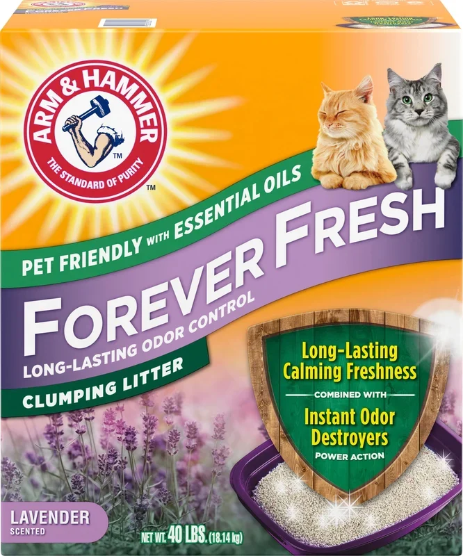 Arm & Hammer Forever Fresh Clump Cat Litter – Lavender – 40 Lbs