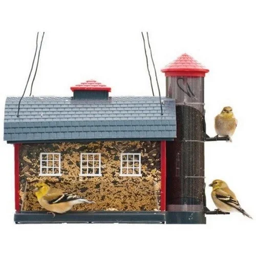 Audubon, Red Barn Combo Feeder, 7 Lbs CAP,Red