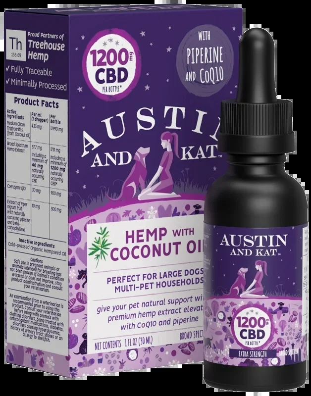 Austin & Kat Dog Original CBD-1200 Oil, 1oz