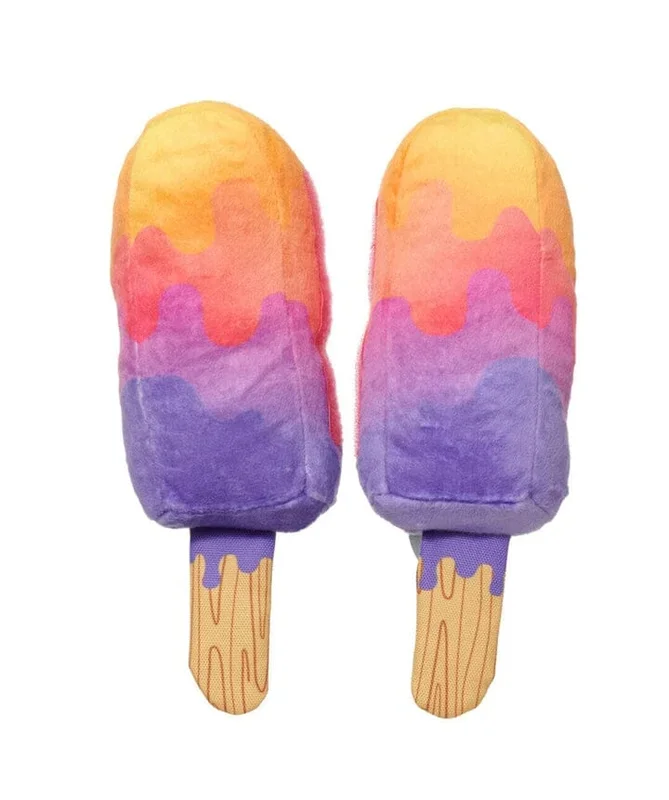 Bark Box Squeak-Away Camp Miami Ice Pupsicle Squeak and Plush Dog Toy