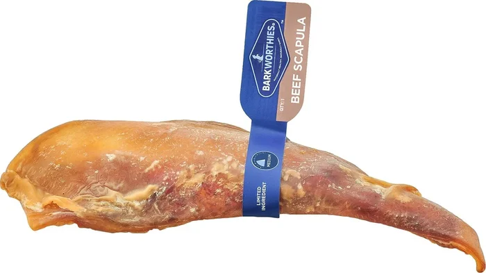 Barkworthies 7″ Dog Chew Treat – 9″ Beef Scapula – 20 ct Case – Case of 1
