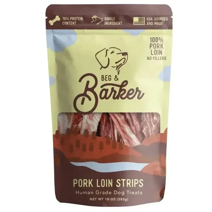 Beg & Barker Pork Loin Strip Dog Treats