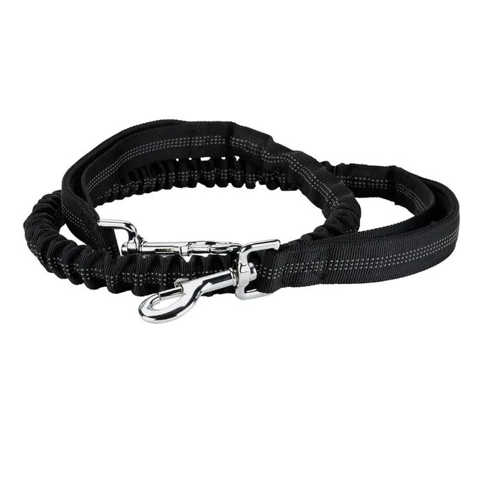 Bella and Max Heavy Bungee Dog Leash – Green – 49-69″ Inches