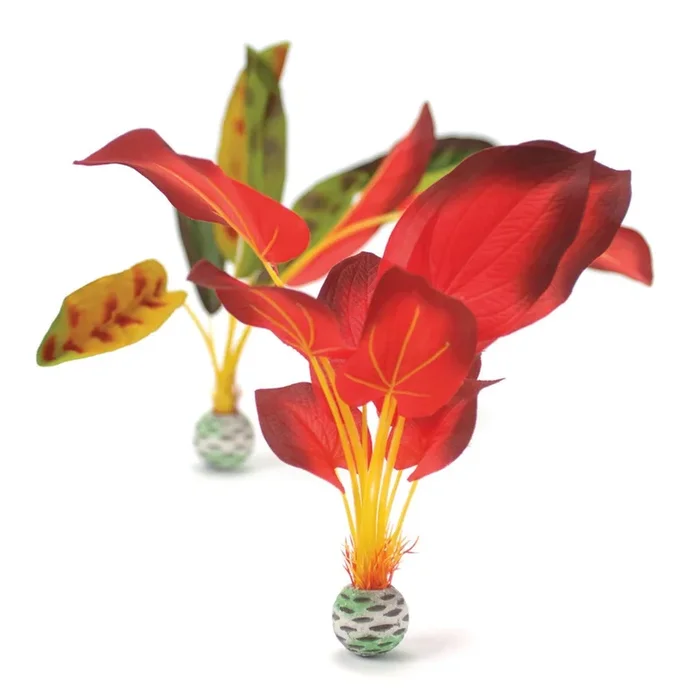 Biorb Aquarium Plant Ornament – Red/Green – Large – 2 Count