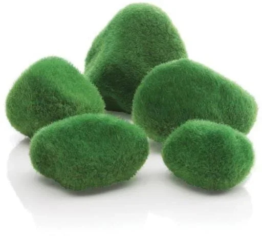 biOrb Moss Pebble Decorations Aquarium Rock Decor – Green