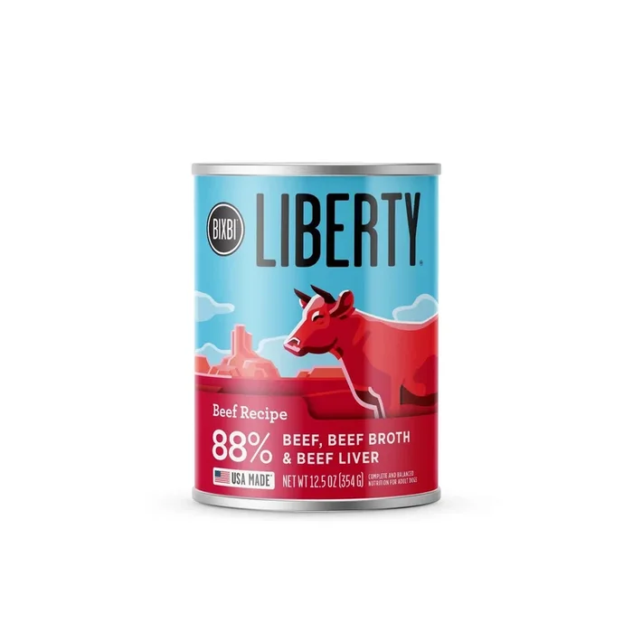 Bixbi Liberty Beef Recipe Canned Dog Food – 12.5 Oz – Case of 12