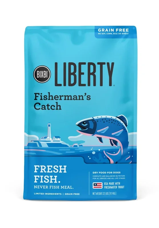 Bixbi Liberty Fisherman’s Catch Grain-Free Dry Dog Food – 22 Lbs