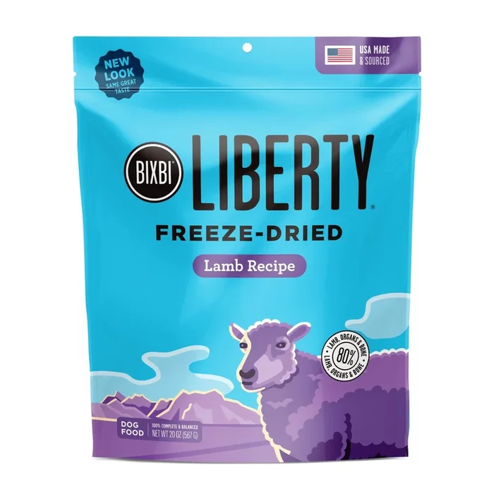 Bixbi Liberty Lamb Recipe Freeze-Dried Dog Food – 20 Oz