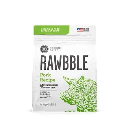 Bixbi Rawbble Pork Freeze-Dried Dog Food – 4.5 Oz