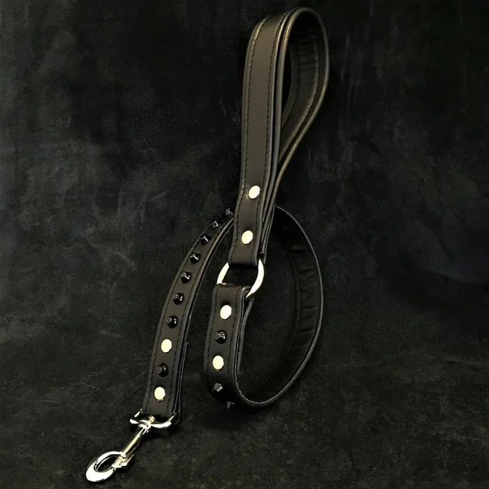 Black studded leash