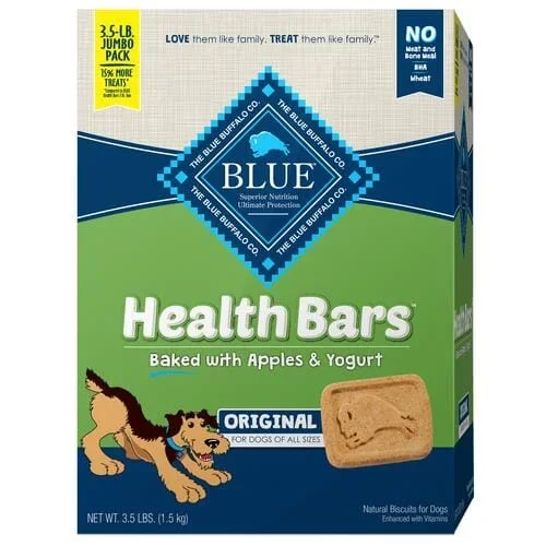 Blue Buffalo Apple Yogurt Health Bars Soft and Chewy Dog Treats – 56 Oz