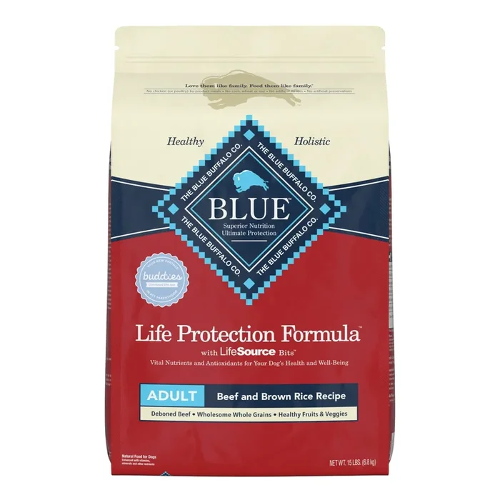Blue Buffalo Life Protection Formula Natural Adult Beef and Brown Rice Dry Dog Food