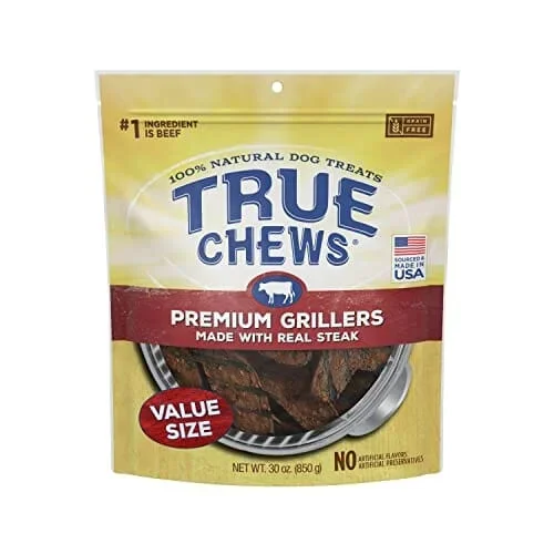 Blue Buffalo True Chews Premum Steak Grillers Jerky Dog Treats – 30 Oz