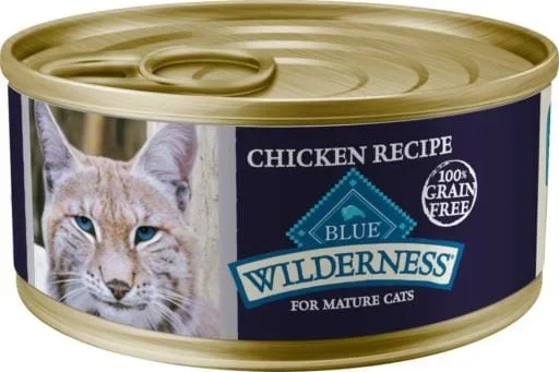 Blue Buffalo Wilderness Chicken Mature Adult Canned Cat Food – 5.5 Oz – Case of 24
