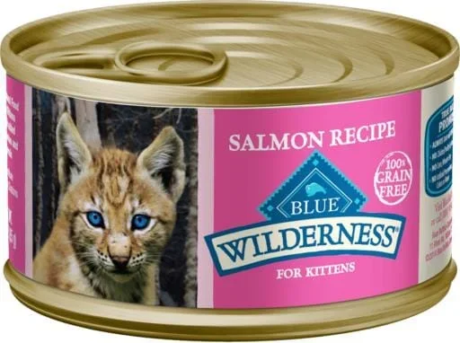 Blue Buffalo Wilderness Salmon Kitten Canned Cat Food – 3 Oz – Case of 24