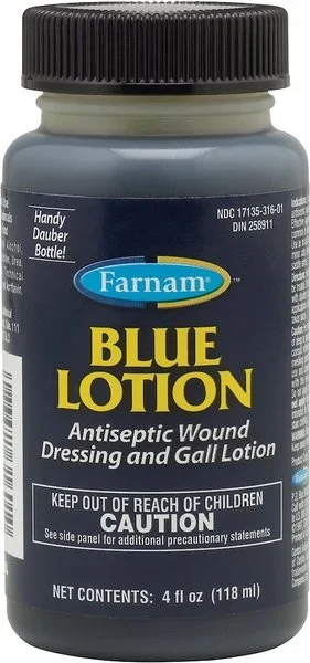 Blue Lotion Antiseptic Wound Dressing and Gall Lotion