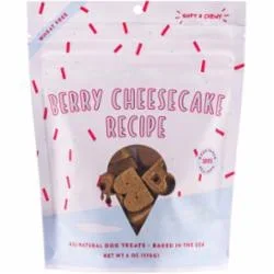 Bocce’s Bakery Chew Berry Cheese Cake Soft and Chewy Dog Treats – 6 Oz