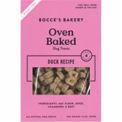 Bocce’s Bakery Duck Dog Biscuits – 14 Oz