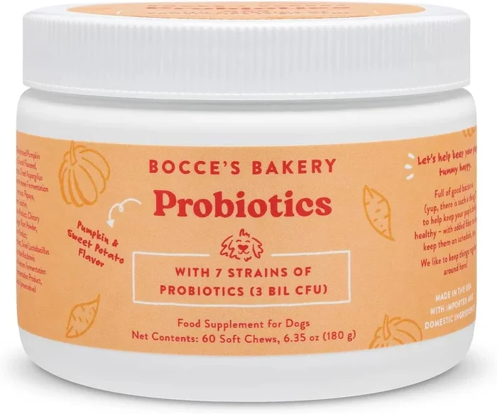 Bocce’s Bakery Probiotic Dog Supplements – 6.35 Oz