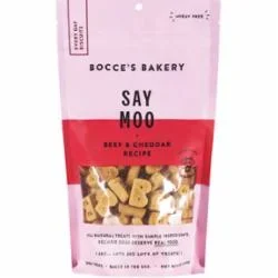 Bocce’s Bakery SAY MOOOO Dog Bisuits – 12 Oz