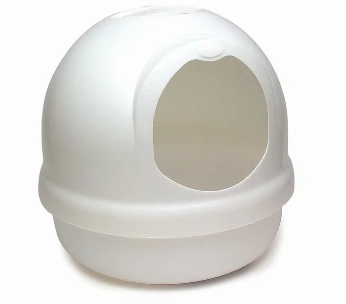 Booda Dome Cat Litter Box Pearl White – Large