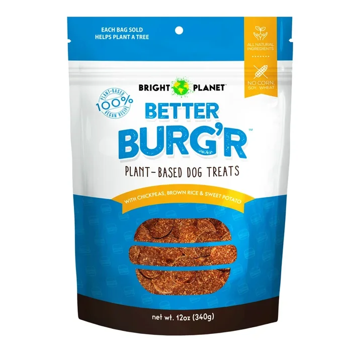 Bright Planet Pet Better Burg’r Dog Treat – 12 Oz