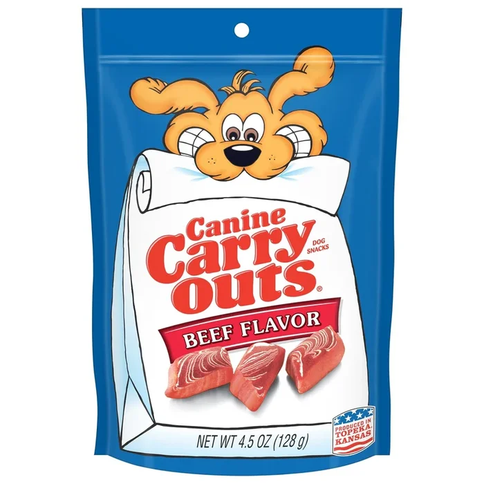 Canine Carry Outs Beef Flavor Dog Treats – 4.5 Oz
