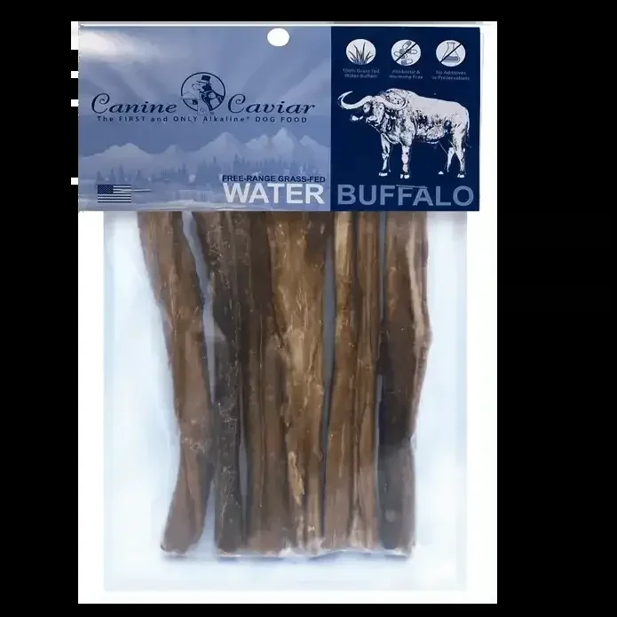 Canine Caviar Water Buffalo Bully Stix Dog Treats