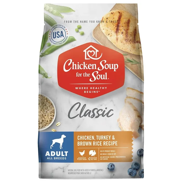 Chicken Soup For The Soul Chicken, Turkey & Brown Rice Adult Recipe Dry Dog Food
