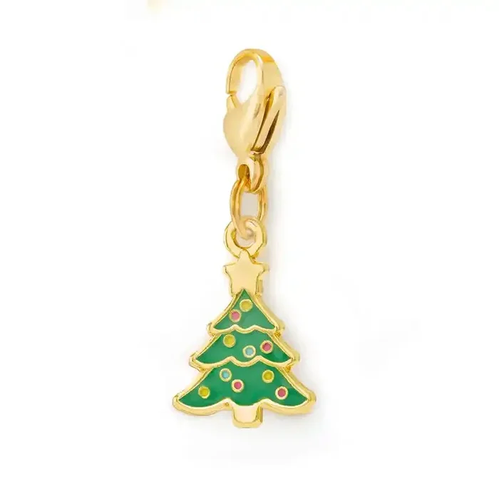 Christmas Tree Dog Collar Charm