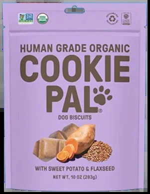Cookie Pal Sweet Potato & Flaxseed Human Grade Organic Biscuits, 10oz