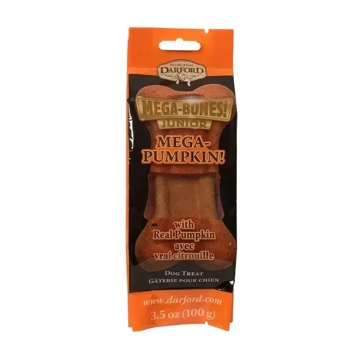 Darford® Mega-Pumpkin! Jr. Flavor Bone Dog Treat 3.5 Oz