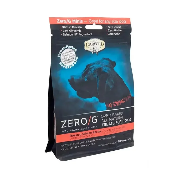 Darford® ZERO/G® Minis Roasted Salmon Dog Treat 6 Oz