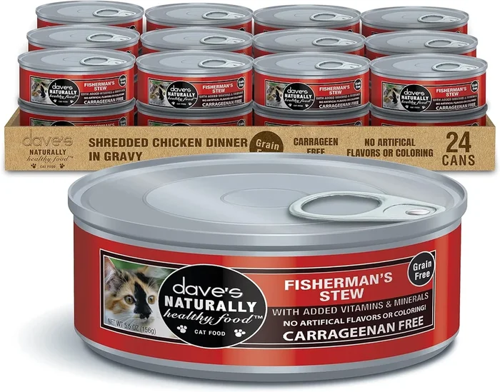 Dave’s Cat Wet Food Shredded Fisherman 5.5oz (1 Can)
